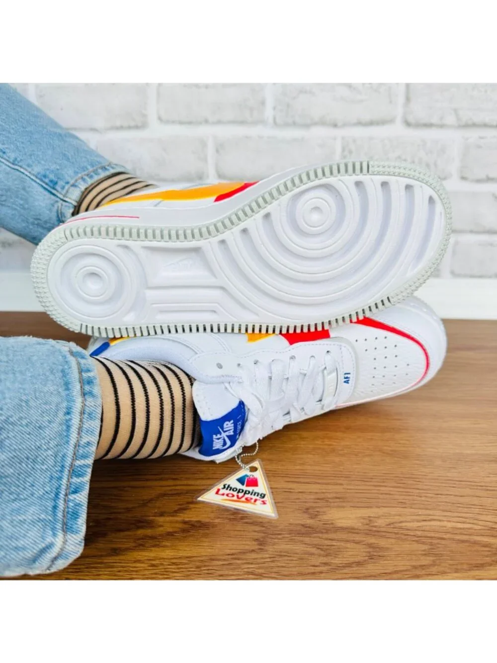 🤩NIke Air Force 1 Shadow 7.5 Women Shoes DZ1847-100 Sneakers White Platform New - Picture 6 of 14